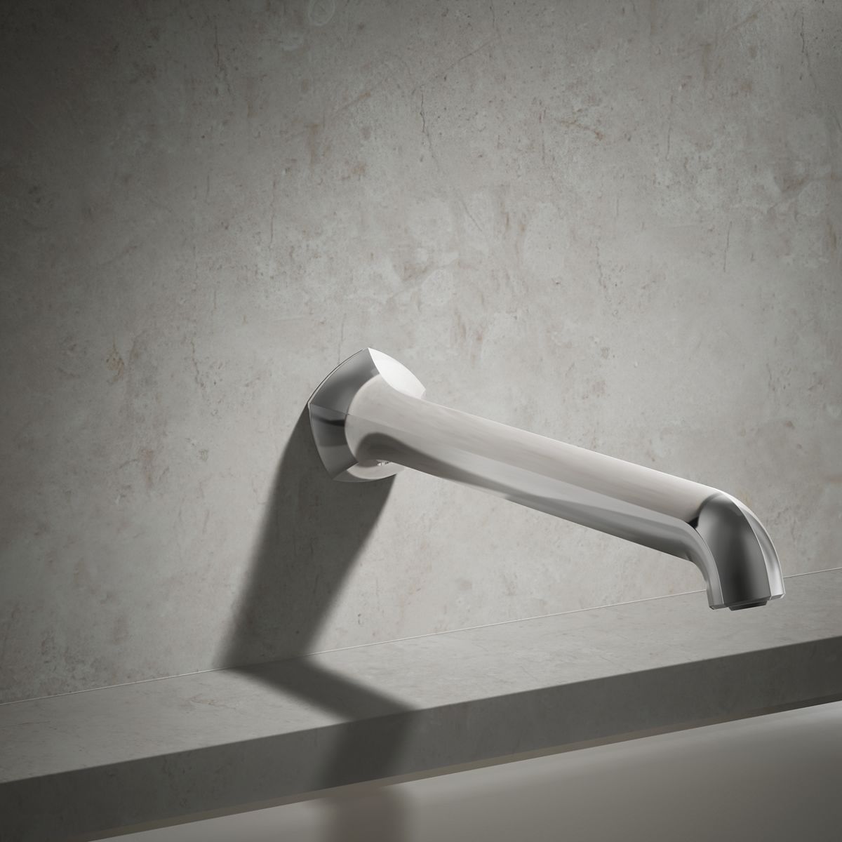 Occasion® Wall-mount bath spout with Straight design, 12"
