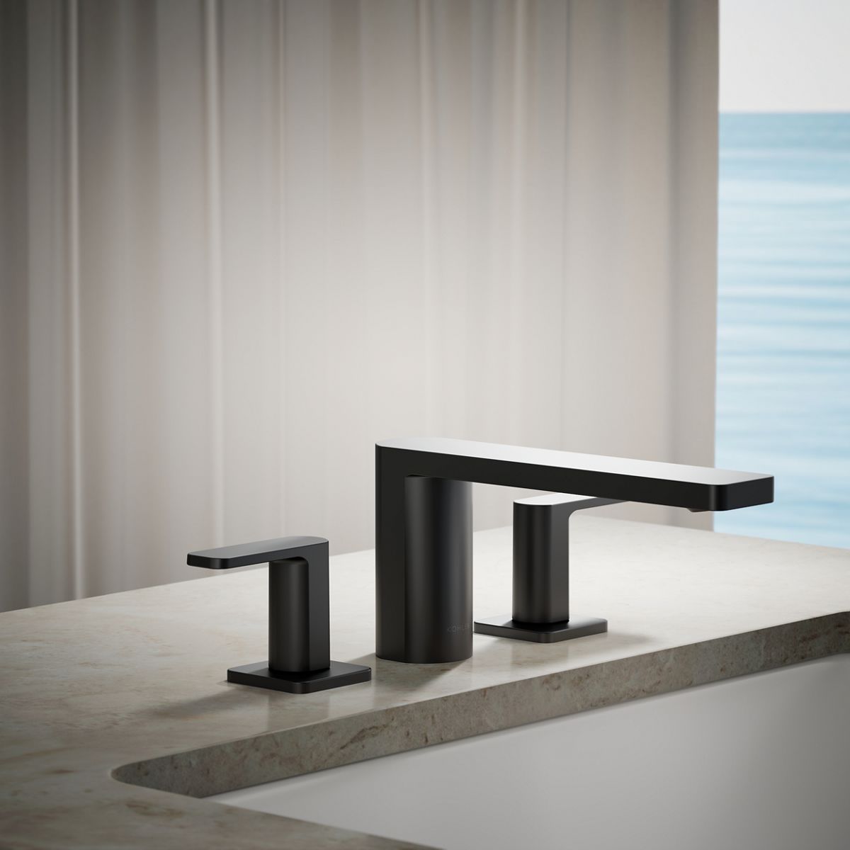Parallel® Deck-mount bath faucet