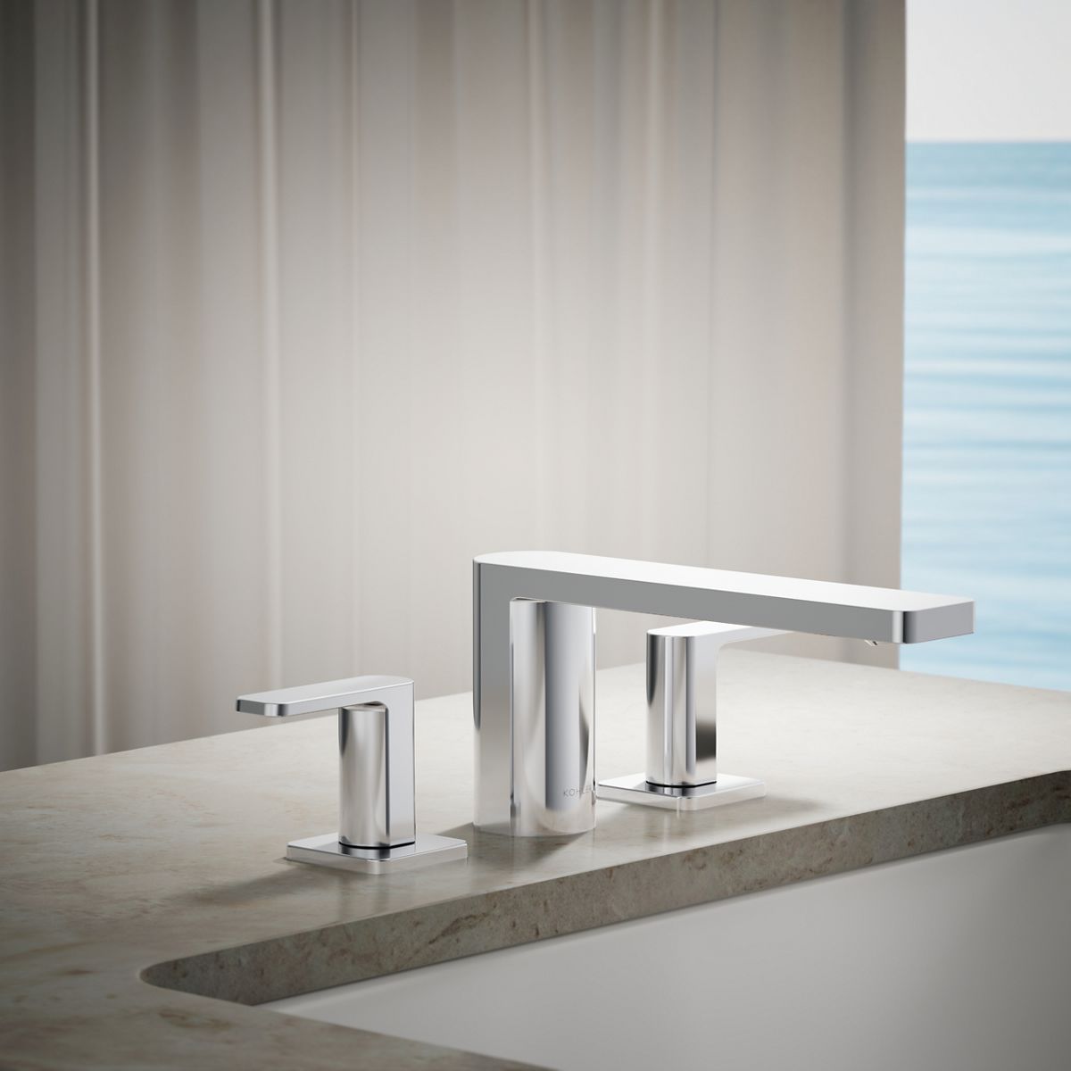 Parallel® Deck-mount bath faucet