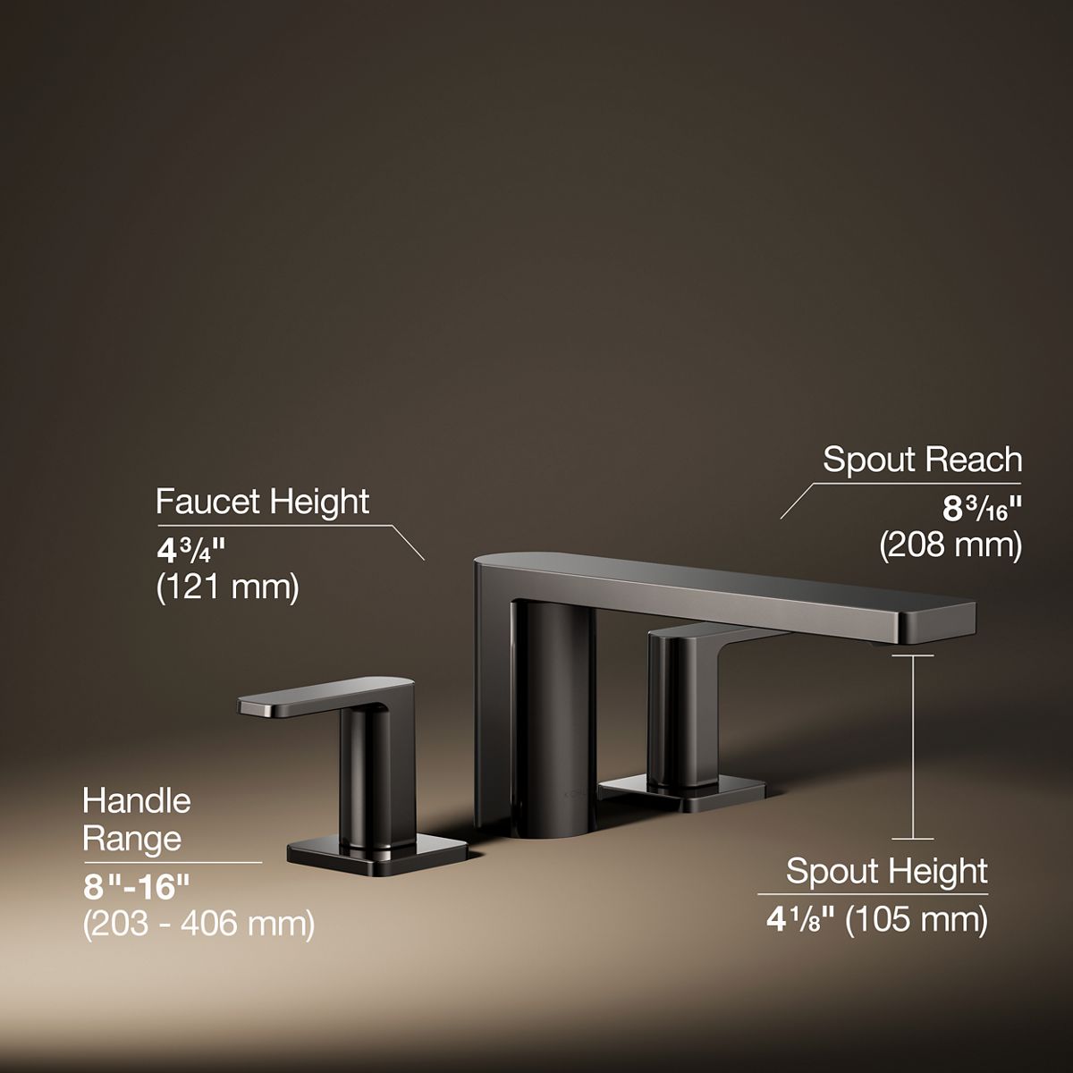 Parallel® Deck-mount bath faucet