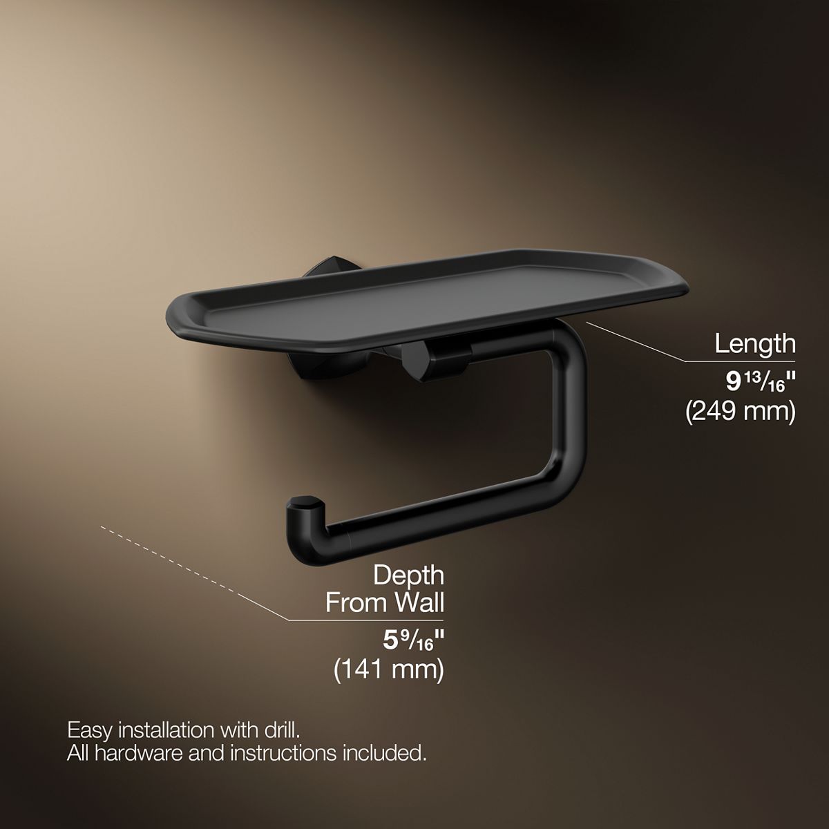 Occasion® Toilet paper holder with tray
