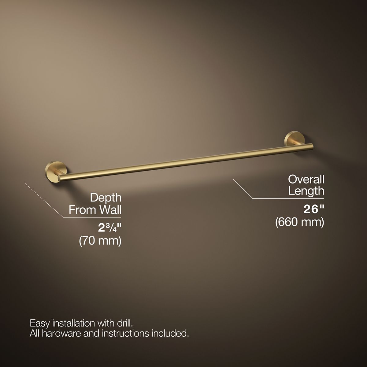 Elate® 24" towel bar