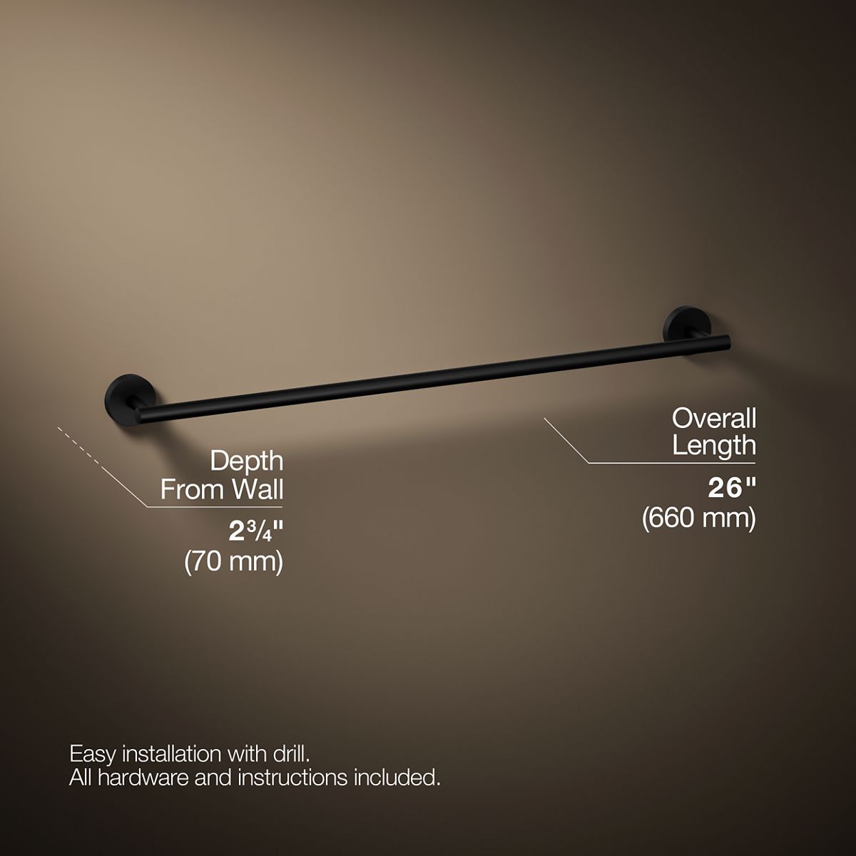 Elate® 24" towel bar