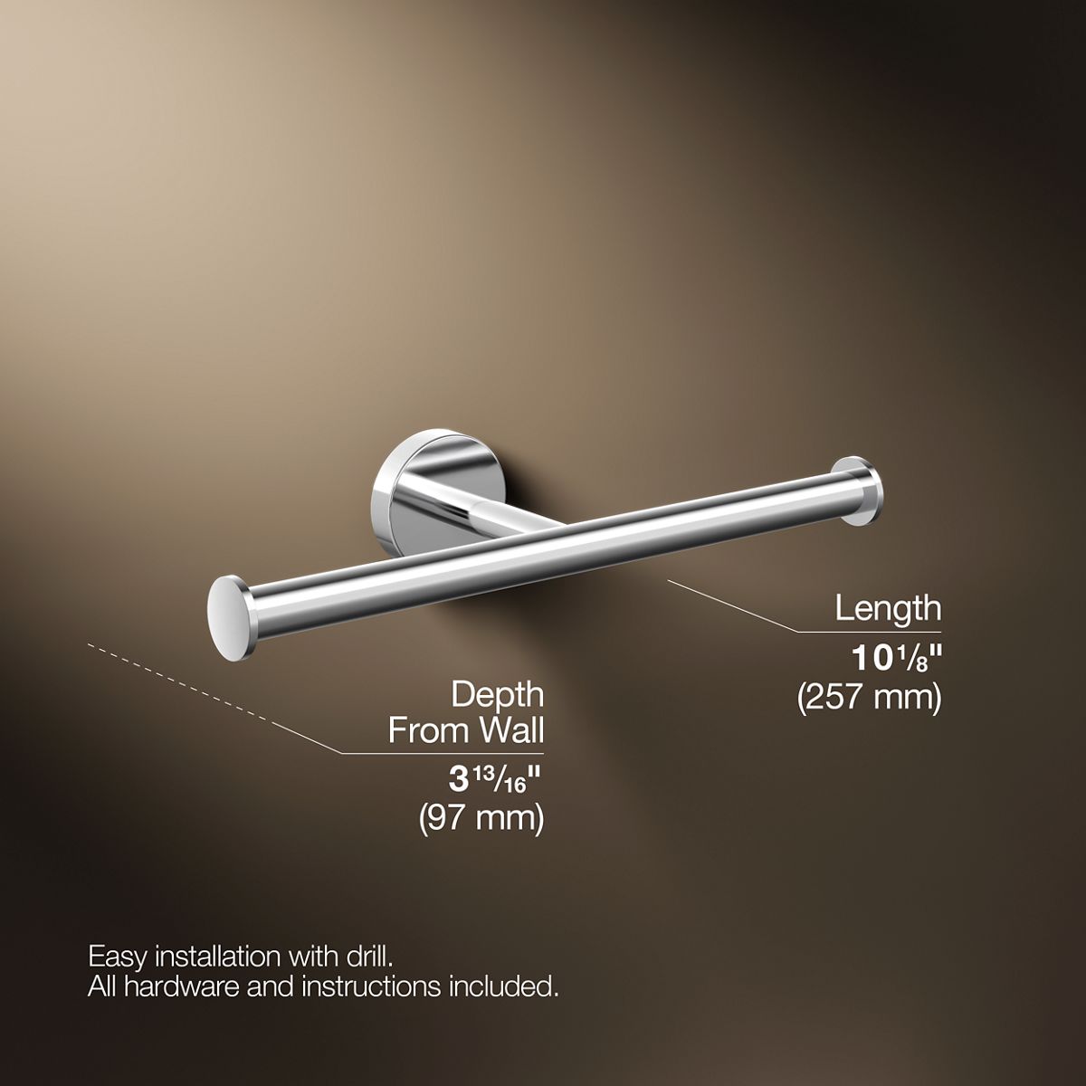 Elate® Double toilet paper holder