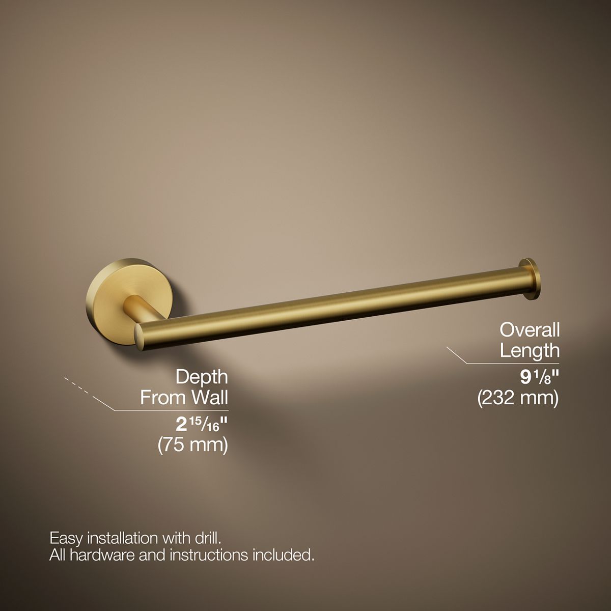 Elate® 9" towel arm