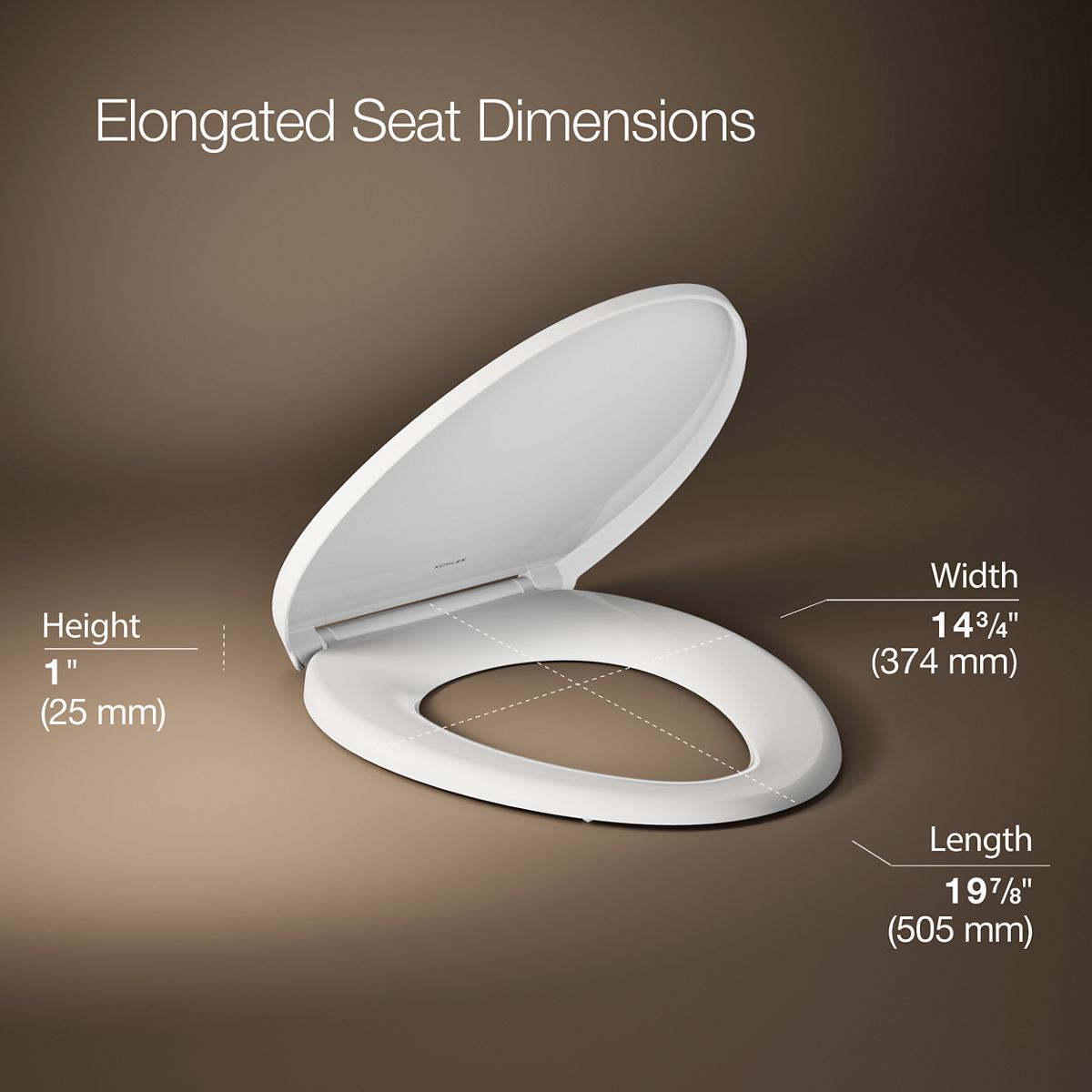 Glissade® ReadyLatch® Quiet-Close™ elongated toilet seat
