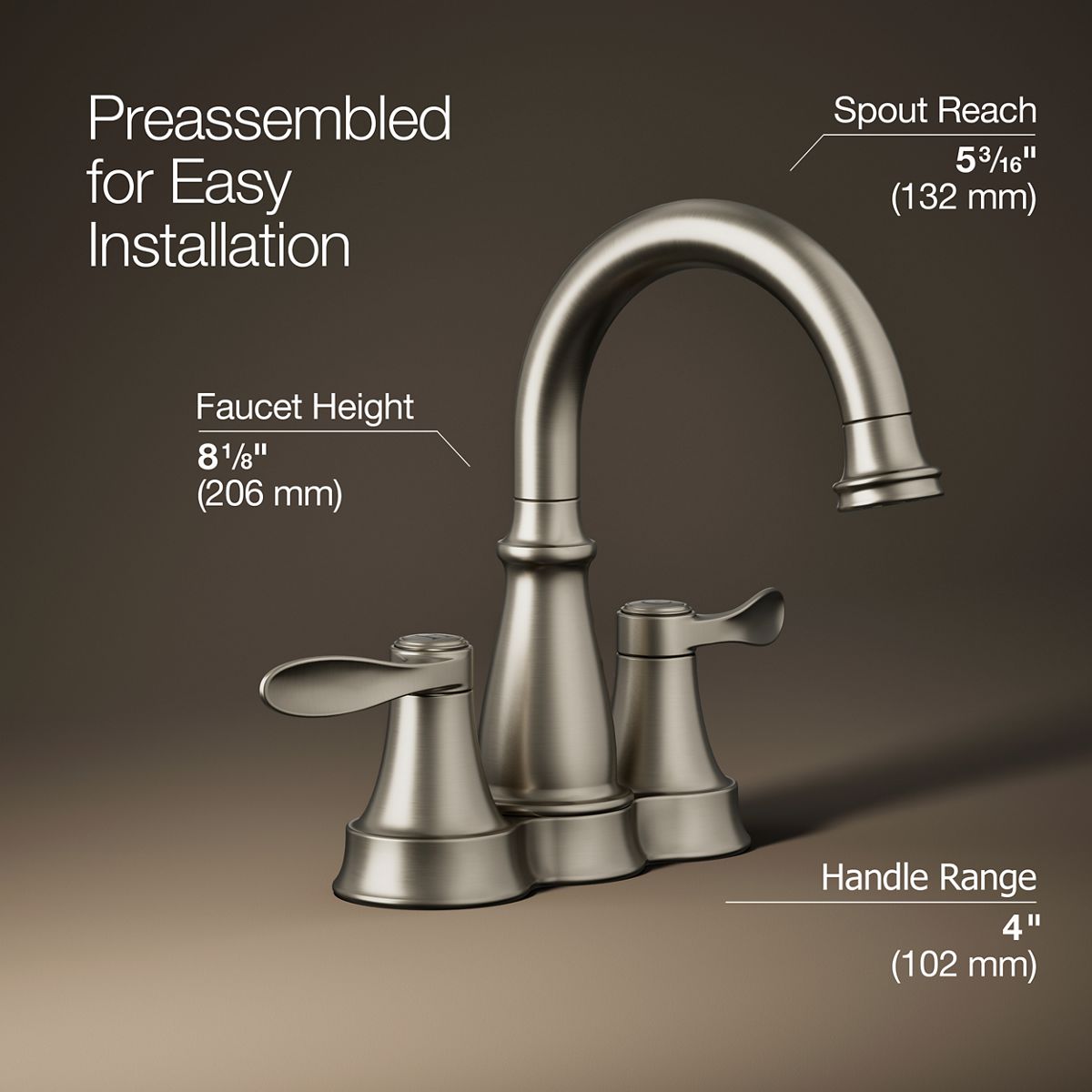 Bellera® Centerset bathroom sink faucet, 0.5 gpm