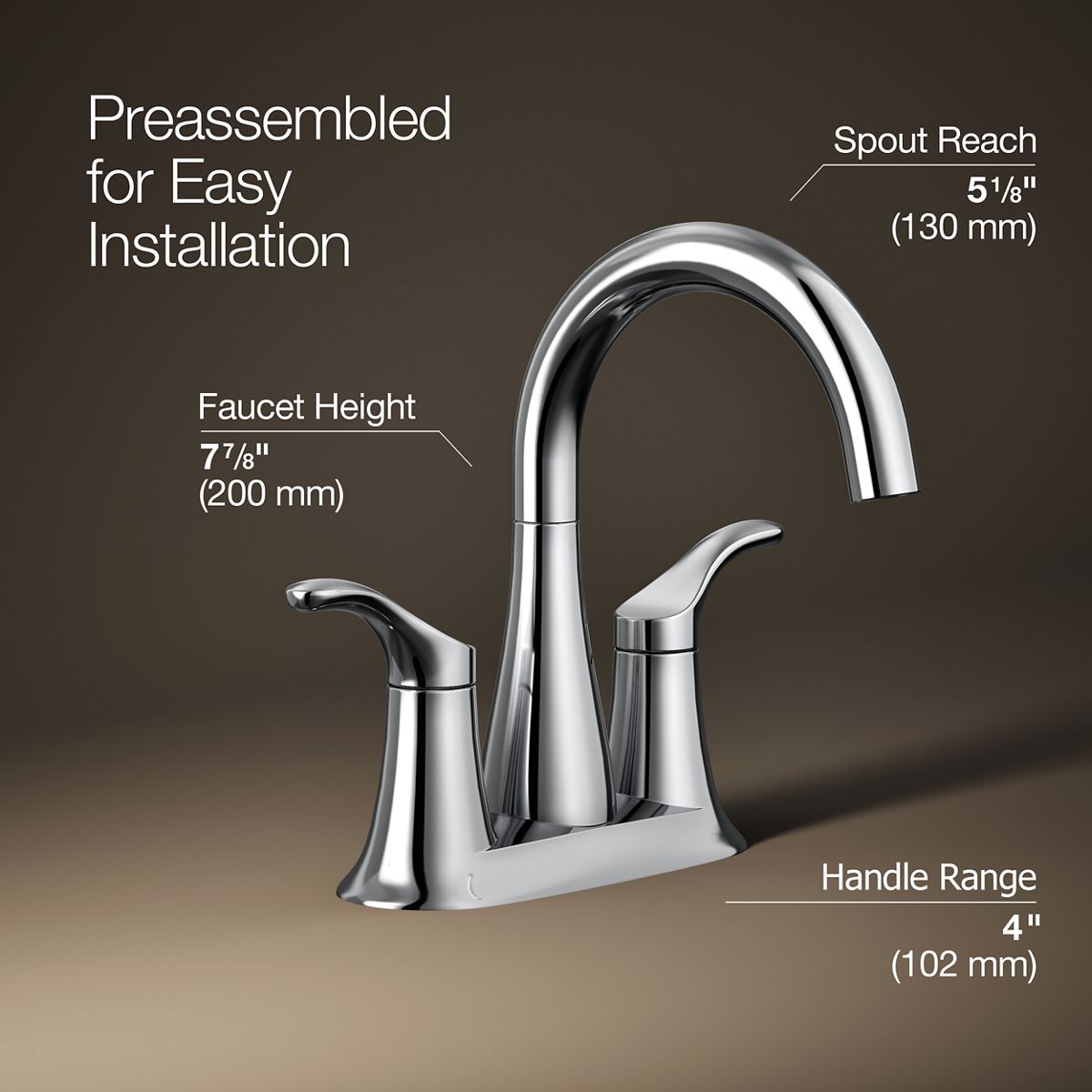 Simplice® Centerset bathroom sink faucet, 1.2 gpm