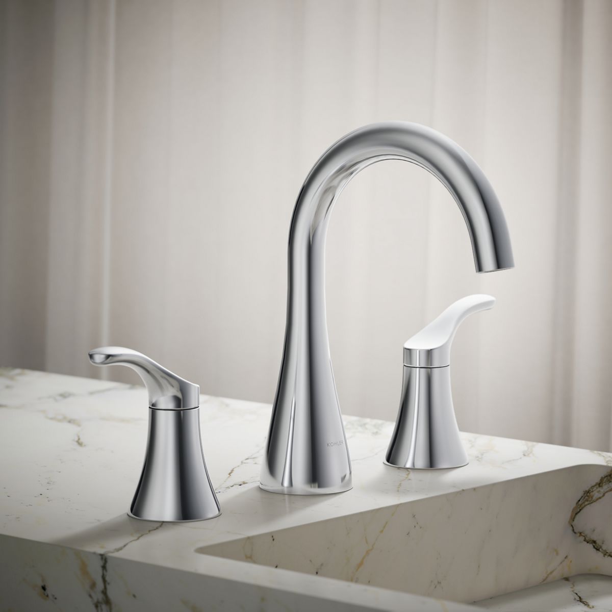 Simplice® Widespread bathroom sink faucet, 0.5 gpm
