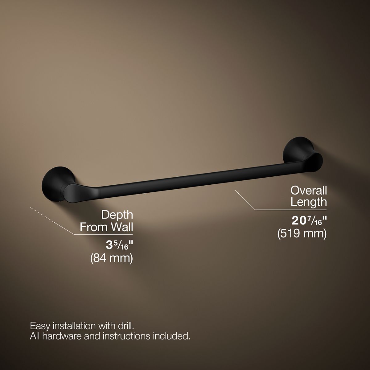 Simplice® 18" towel bar