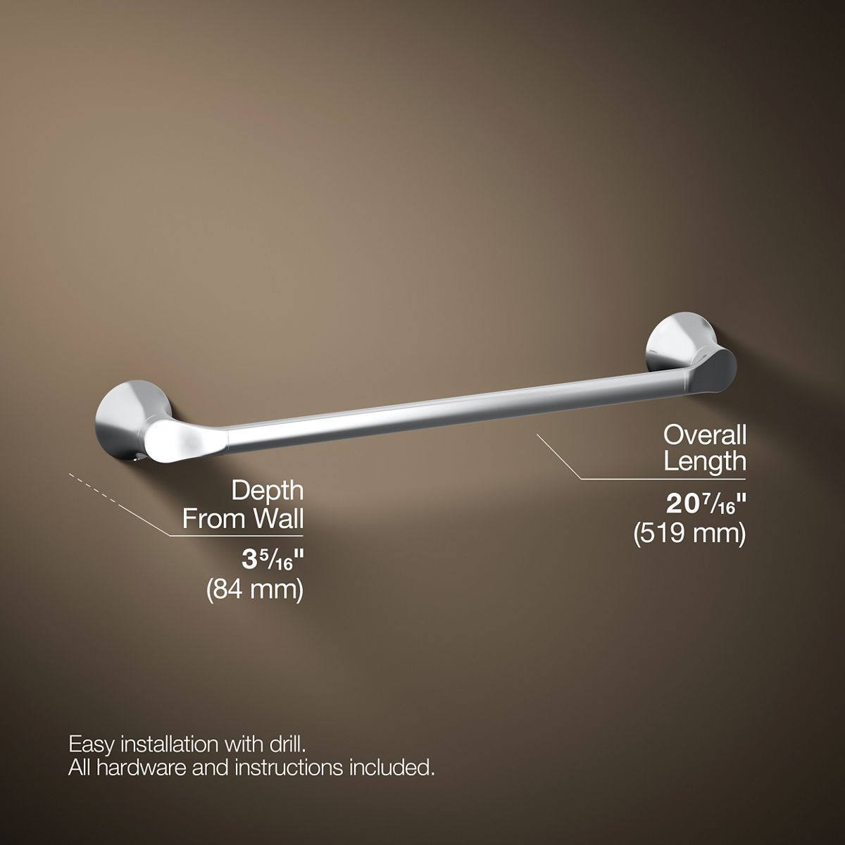 Simplice® 18" towel bar