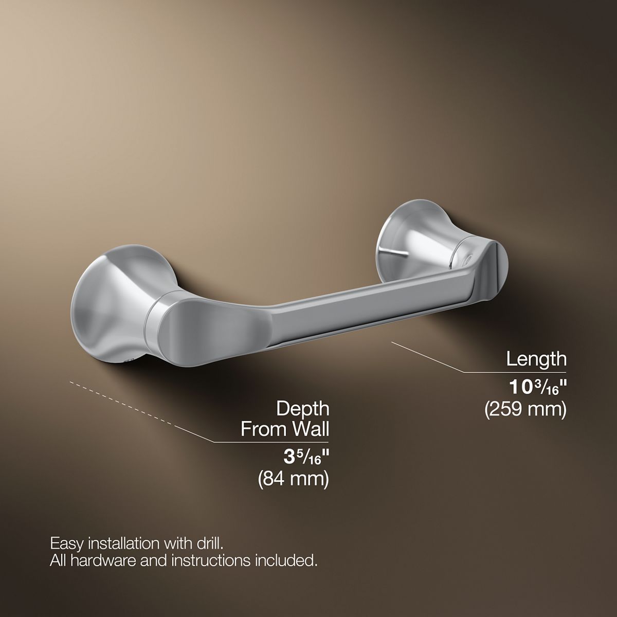 Simplice® Pivoting toilet paper holder