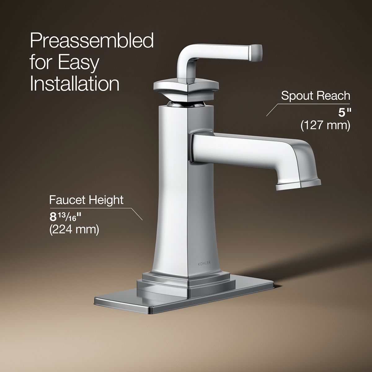 Riff® Single-handle bathroom sink faucet, 0.5 gpm