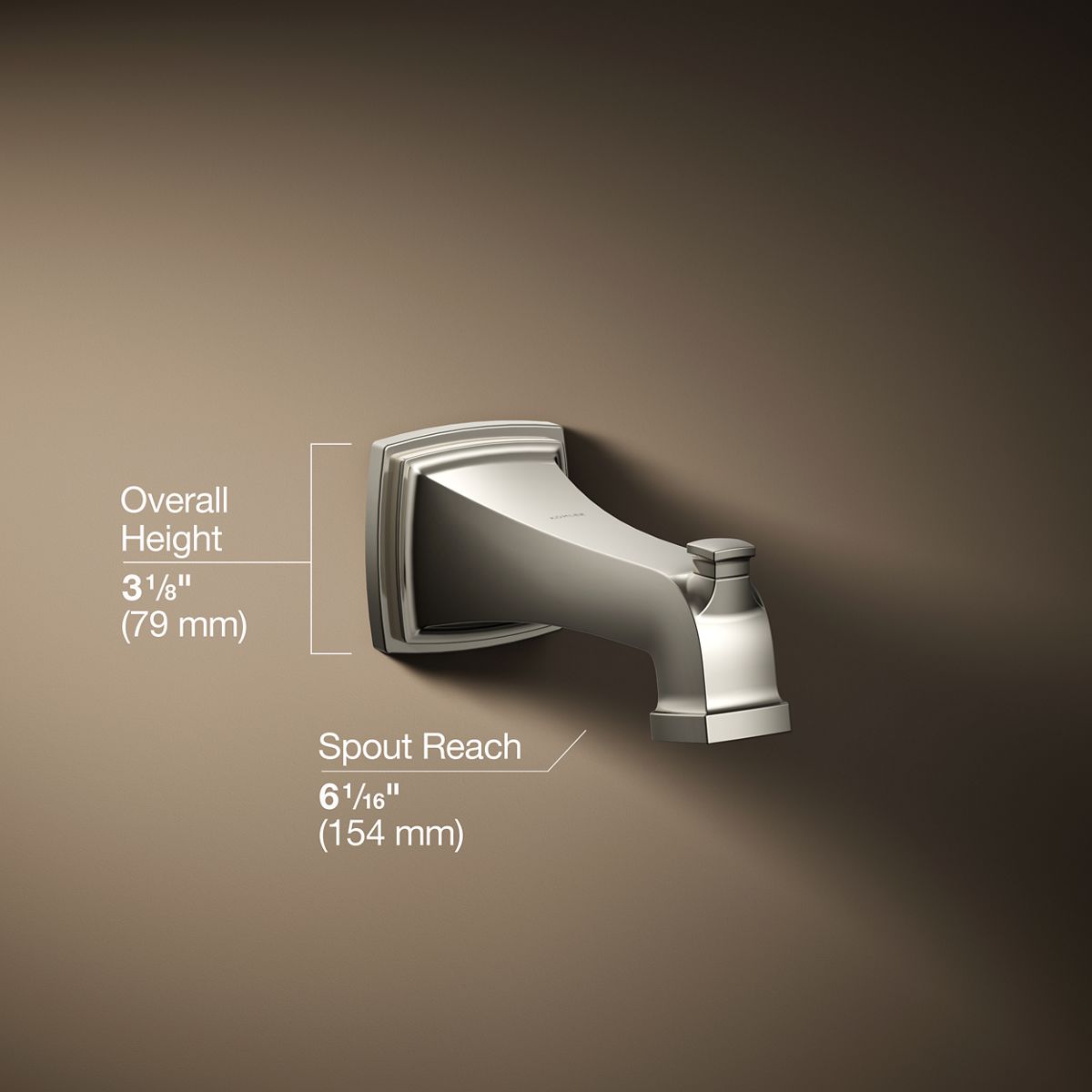 Riff® Wall-mount bath spout with diverter