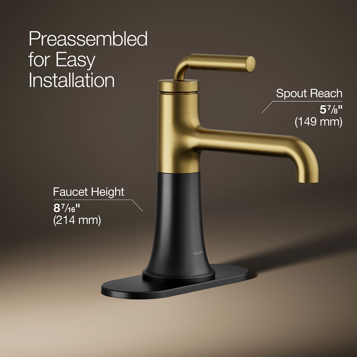Tone™ Single-handle bathroom sink faucet, 0.5 gpm