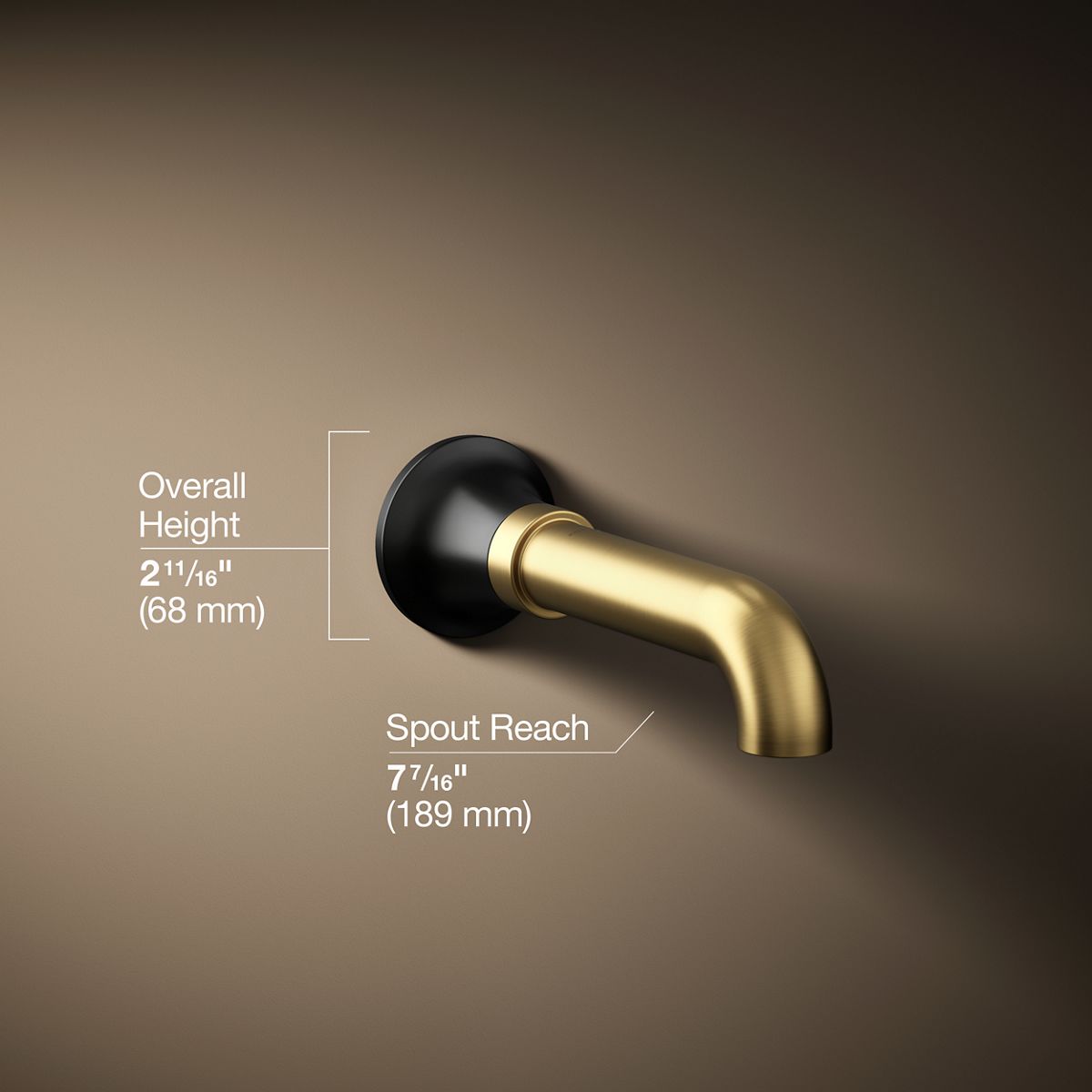 Tone™ Wall-mount bath spout