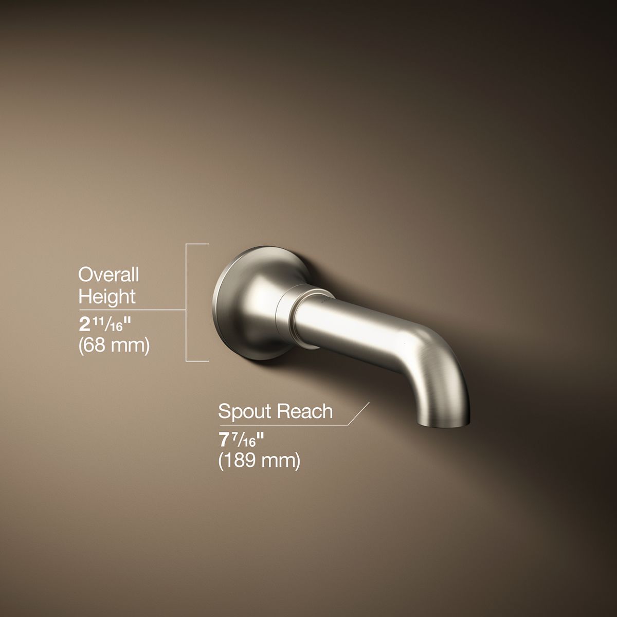 Tone™ Wall-mount bath spout