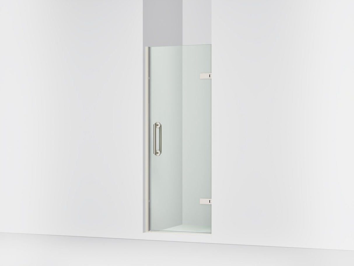 Components™ 27-5/8"-28-3/8" W x 71-5/8" H pivot shower door with 3/8"-thick Crystal Clear glass