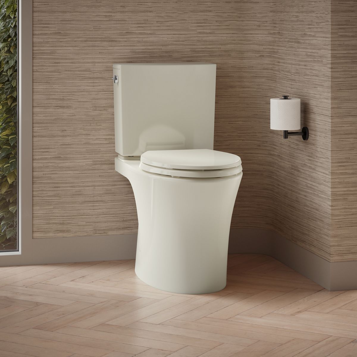 Veil® Elongated toilet bowl with skirted trapway