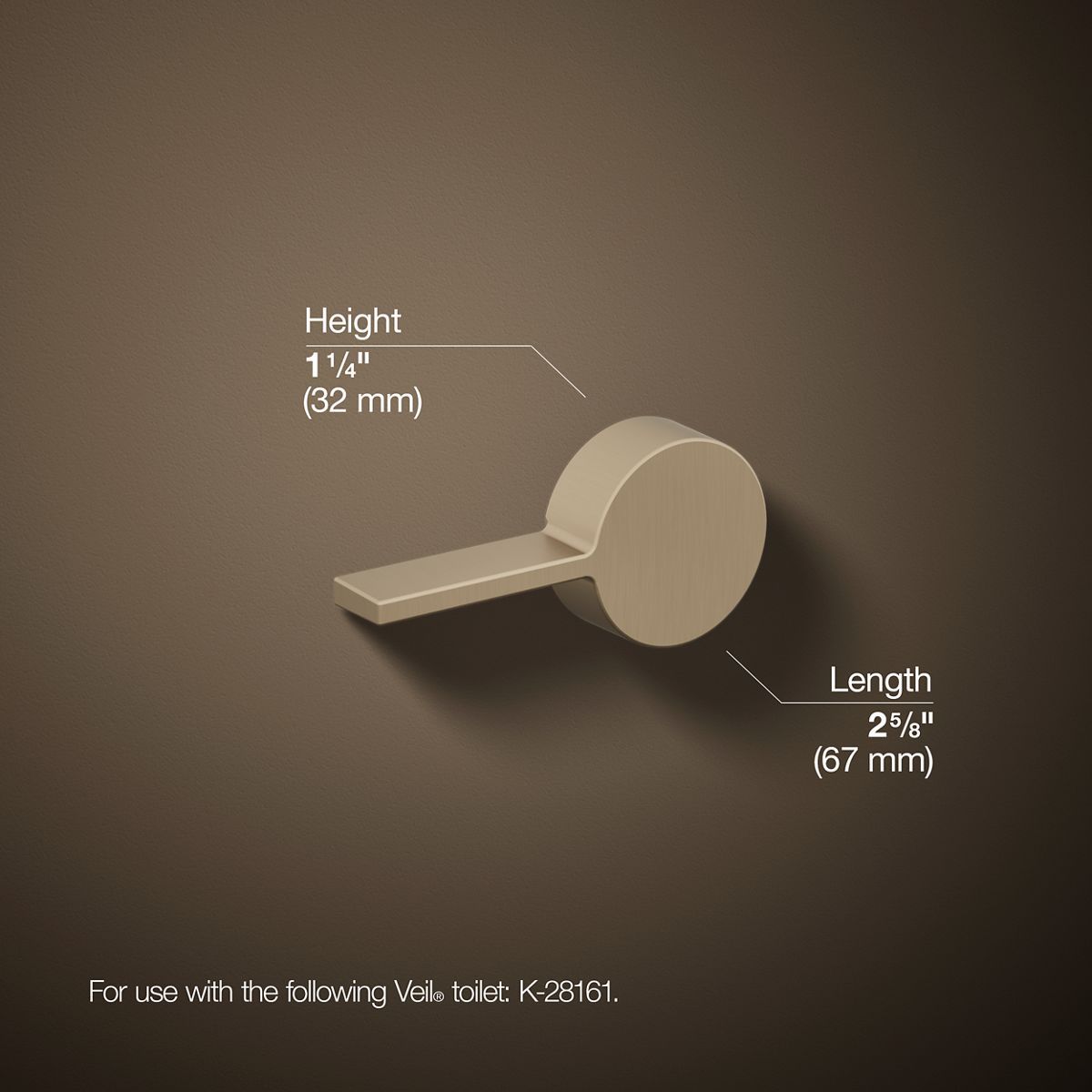 Veil® Left-hand trip lever
