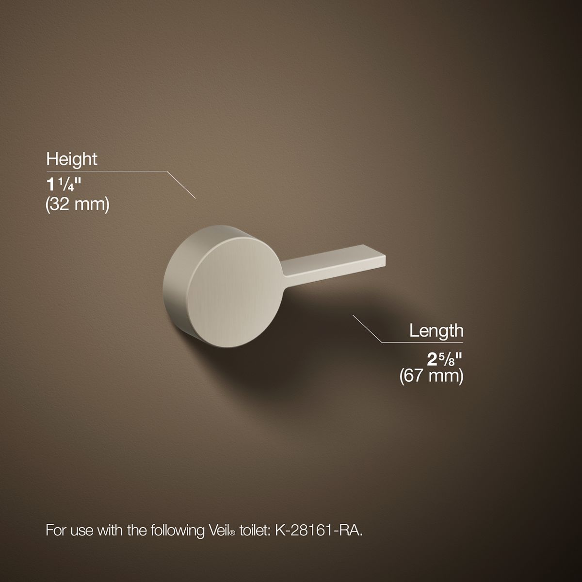 Veil® Right-hand trip lever