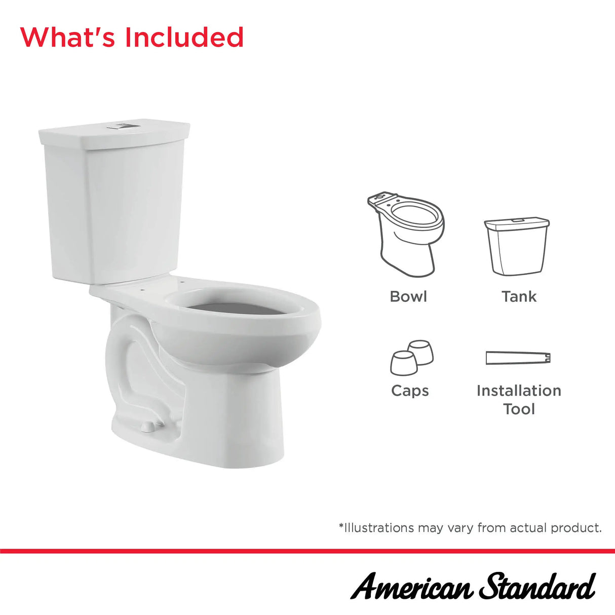 Yorkville® Two-Piece Pressure Assist 1.1 gpf/4.2 Lpf Back Outlet Elongated EverClean® Toilet