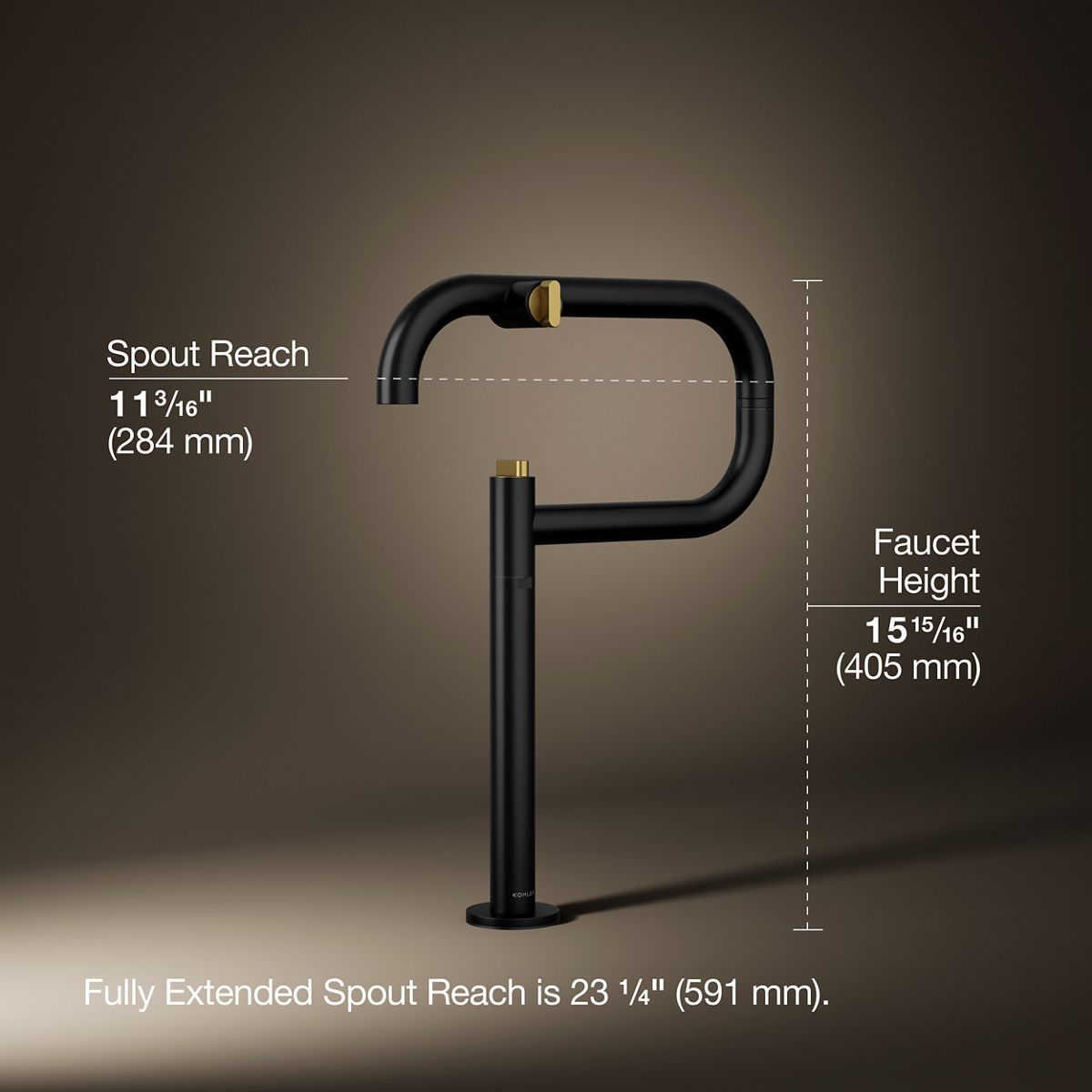 Components® Deck-mount pot filler