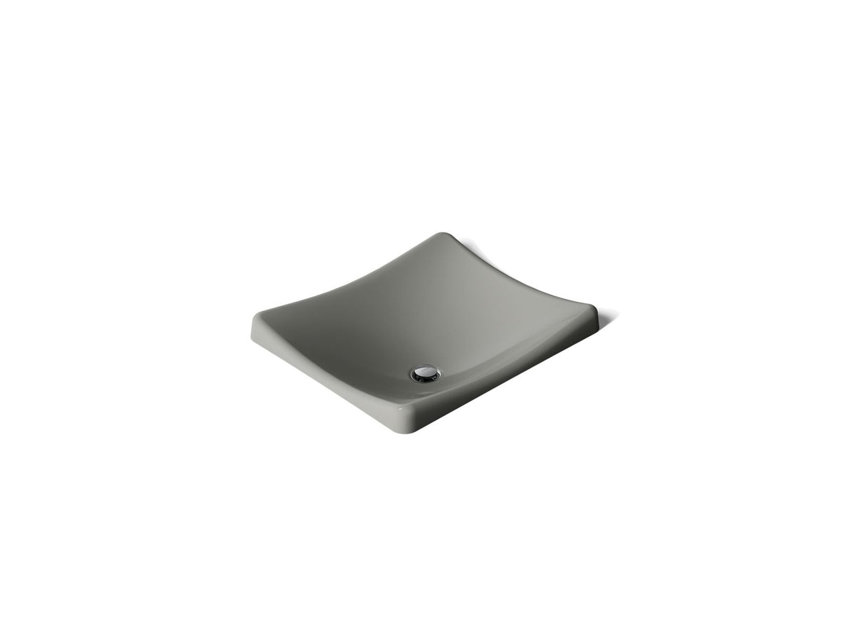 DemiLav® 18-1/4" rectangular vessel bathroom sink, no overflow