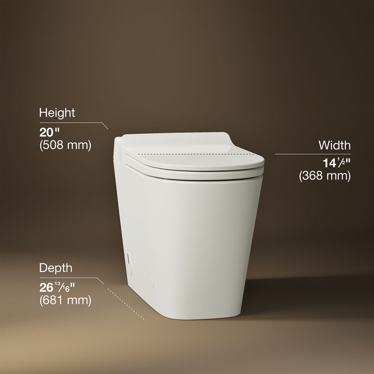 Leap™ One-piece elongated smart toilet, dual-flush