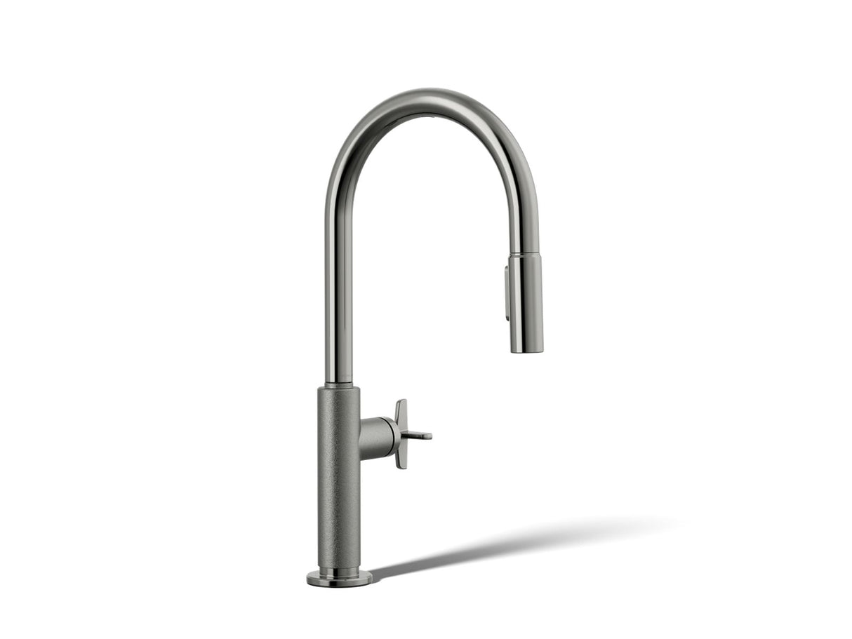 Billet® Touchless pull-down kitchen sink faucet with two-function sprayhead