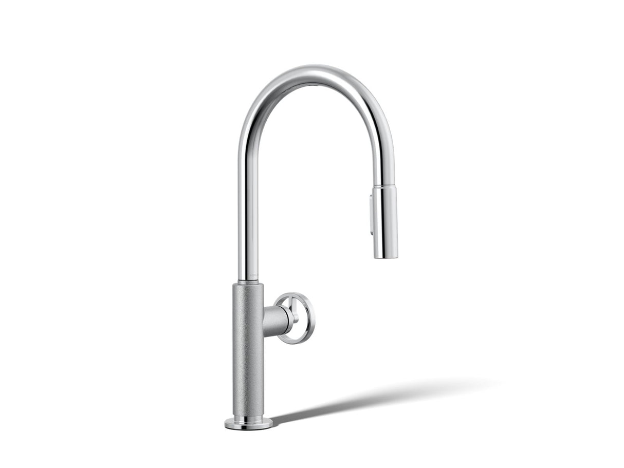 Billet® Touchless pull-down kitchen sink faucet with two-function sprayhead
