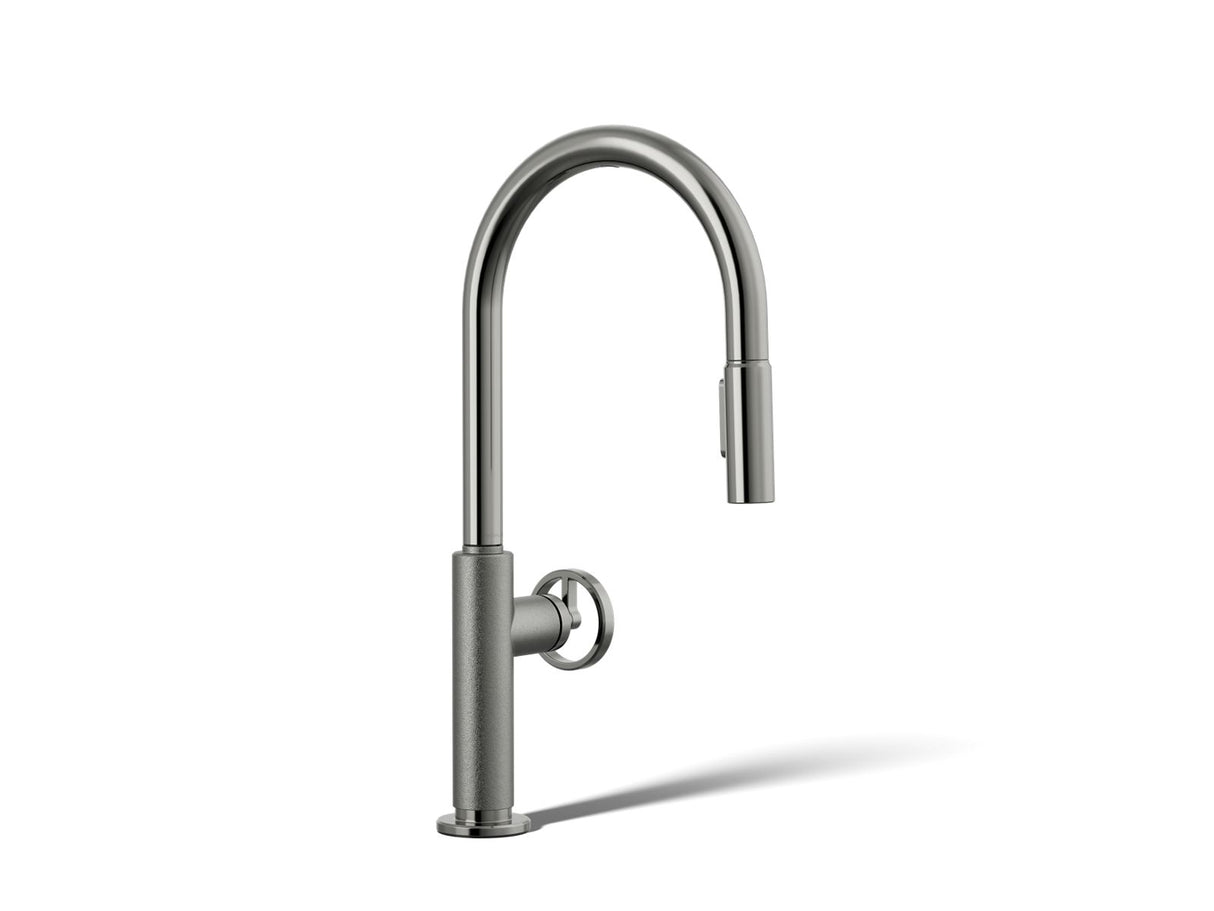 Billet® Touchless pull-down kitchen sink faucet with two-function sprayhead