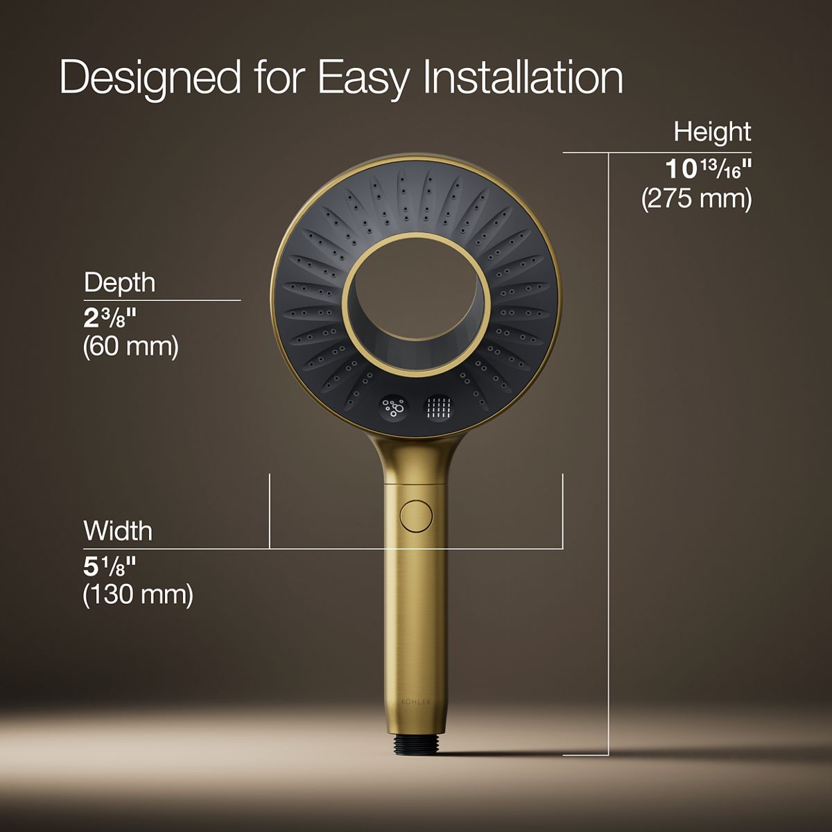 SpaViva™ Two-function handshower, 2.5 gpm