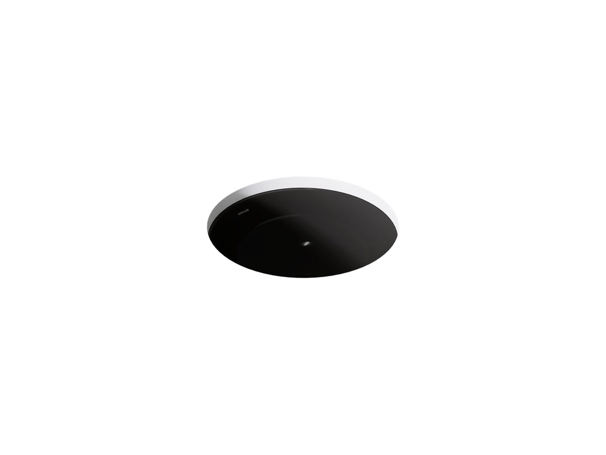 Caxton® 16-1/8" round undermount bathroom sink, no overflow