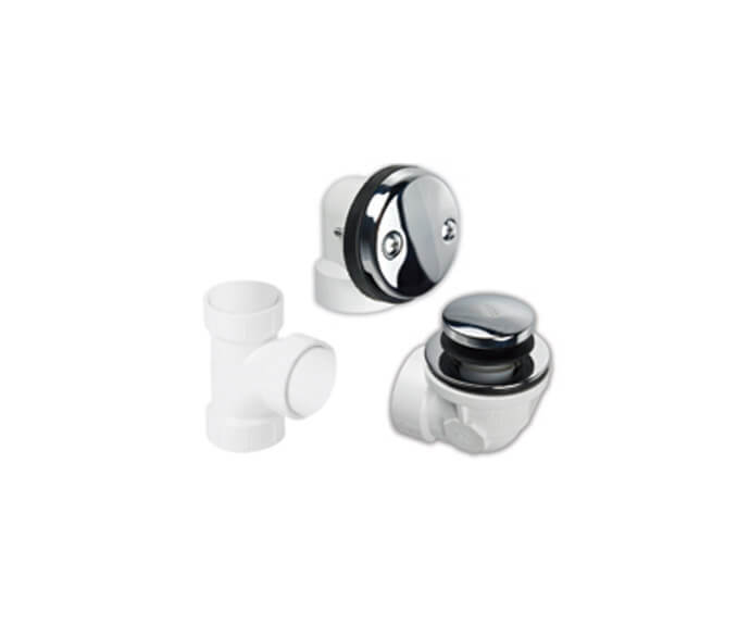 PVC Plumber's Half Kit with Economy Soft Toe Touch Trim (Two Hole Face Plate)