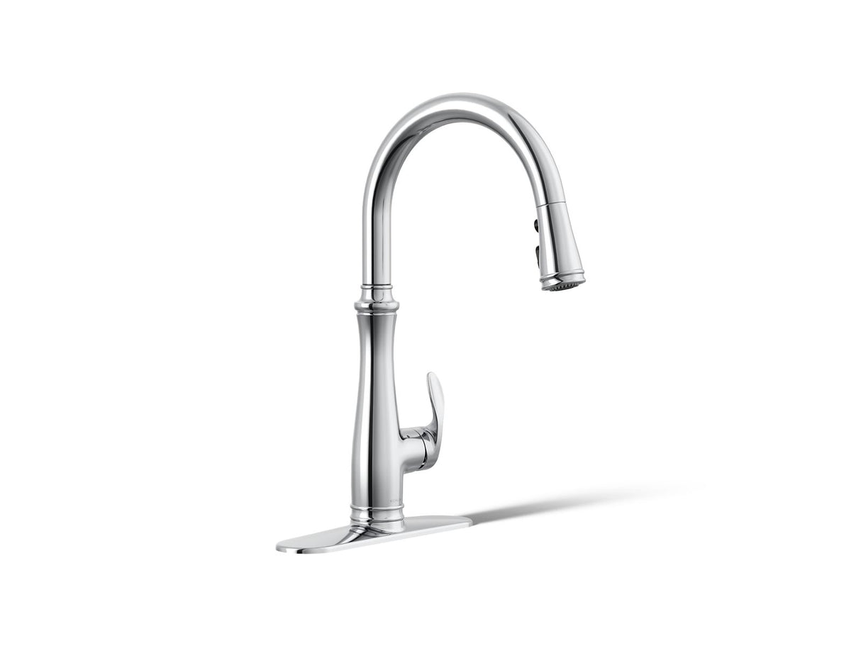 Bellera® Touchless pull-down kitchen sink faucet with three-function sprayhead