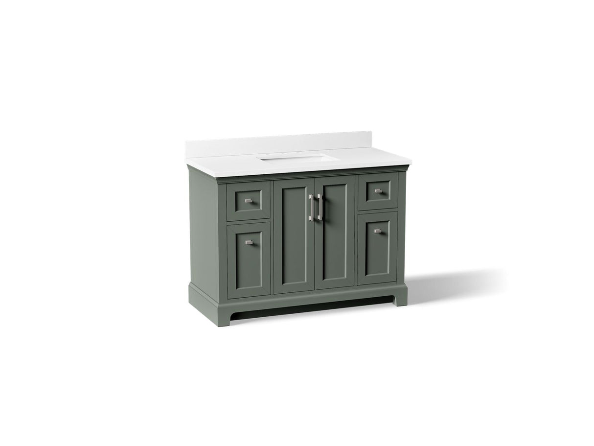 Charlemont™ 48" bathroom vanity cabinet with sink and quartz top