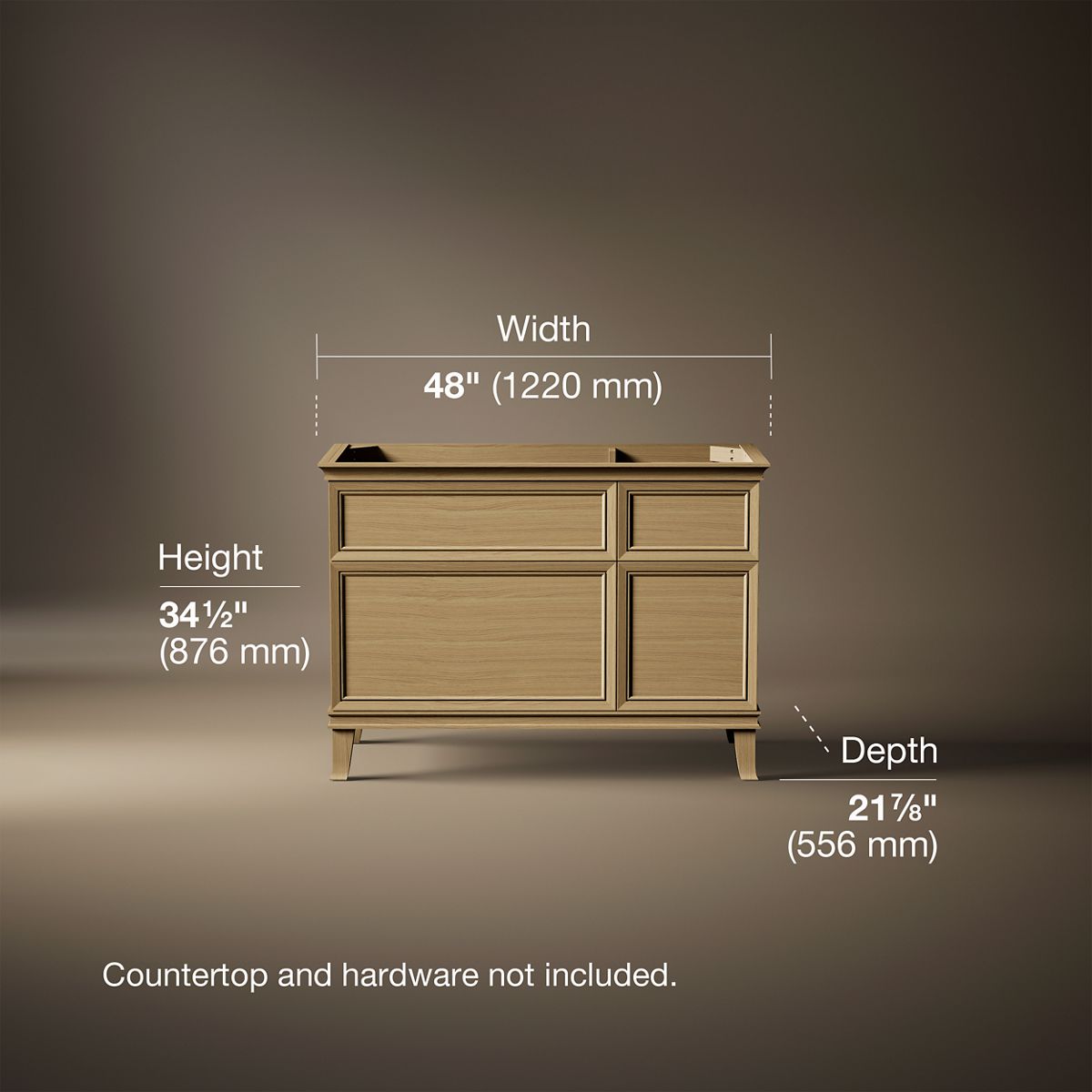 Artifacts™ 48" bathroom vanity cabinet
