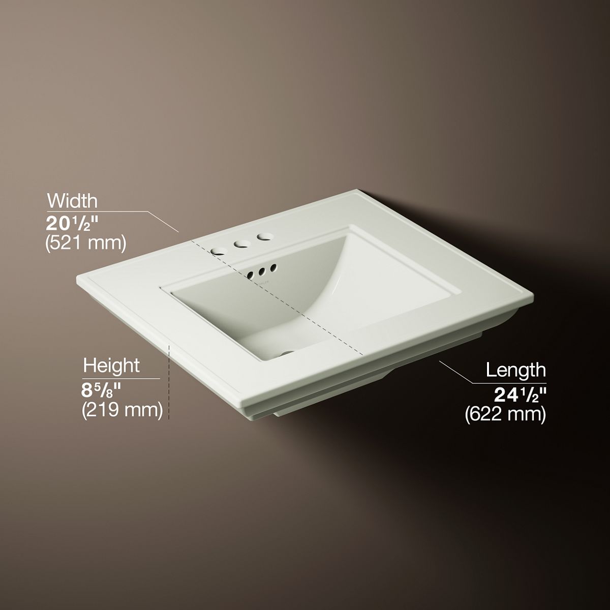 Memoirs® Stately 25" pedestal/console table bathroom sink
