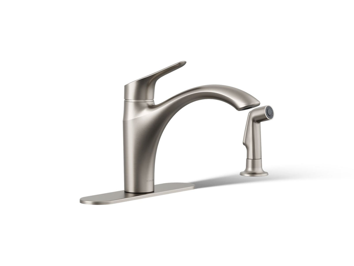 Rival® Single-handle kitchen sink faucet with side sprayer