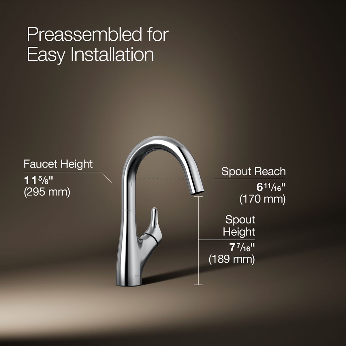 Rival® Single-handle bar sink faucet