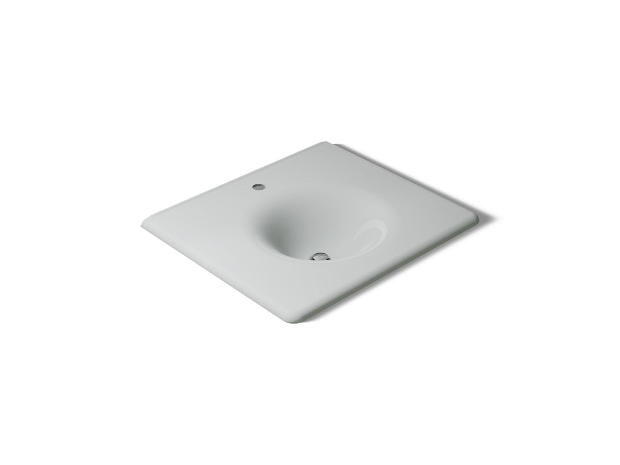 Iron/Impressions® 25" Enameled cast iron vanity top with integrated round sink