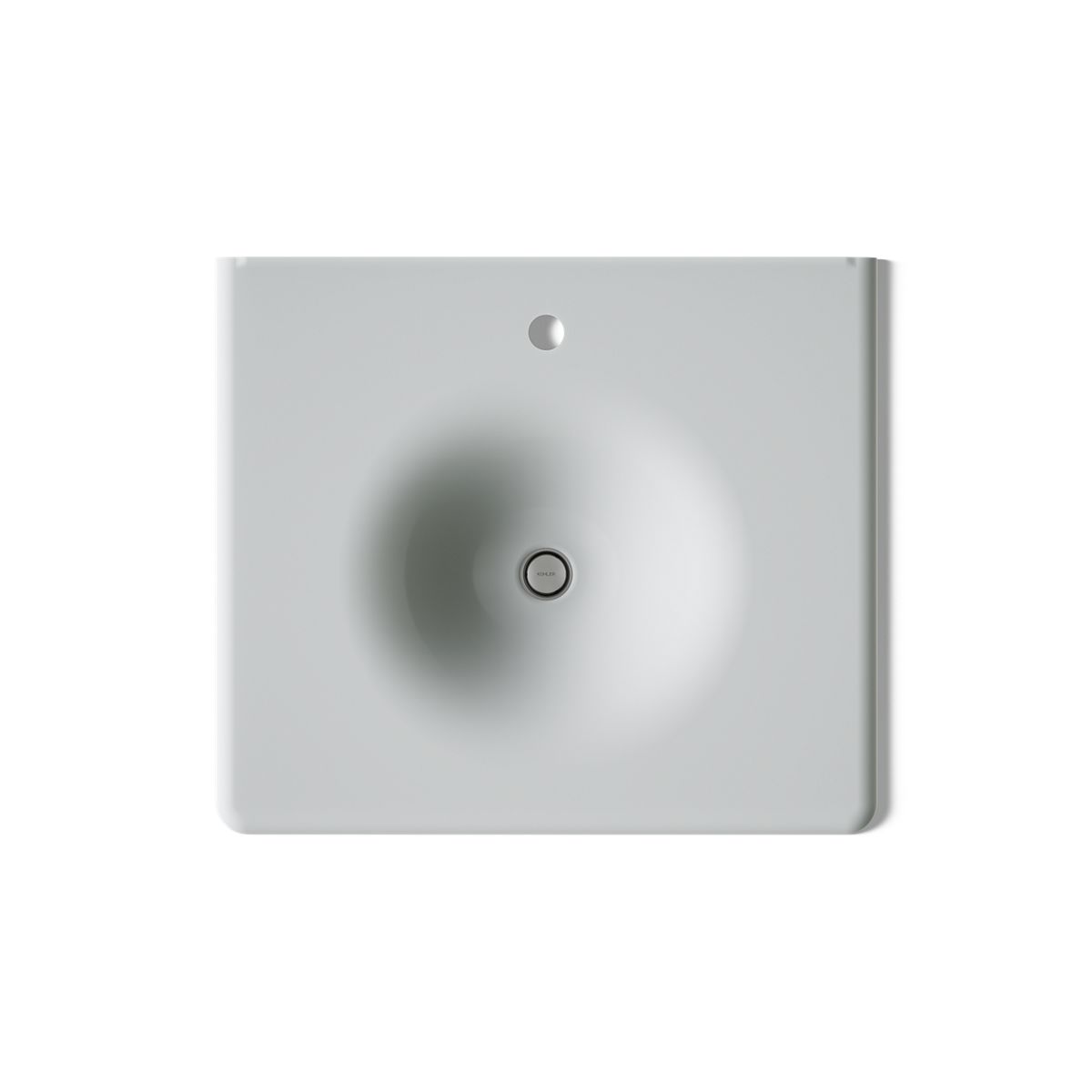 Iron/Impressions® 25" Enameled cast iron vanity top with integrated round sink