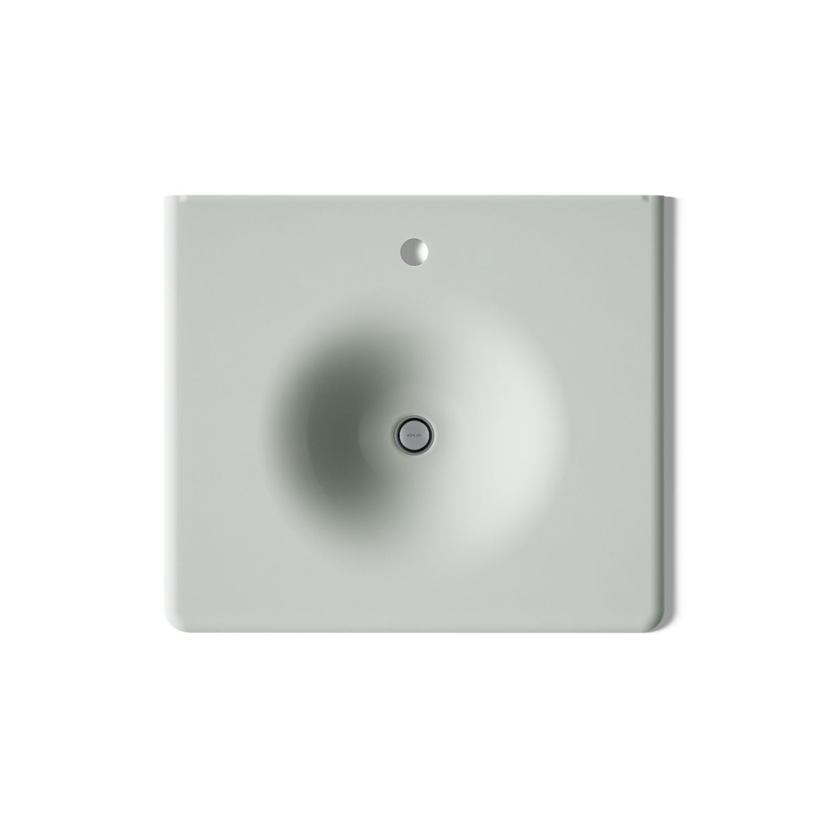 Iron/Impressions® 25" Enameled cast iron vanity top with integrated round sink