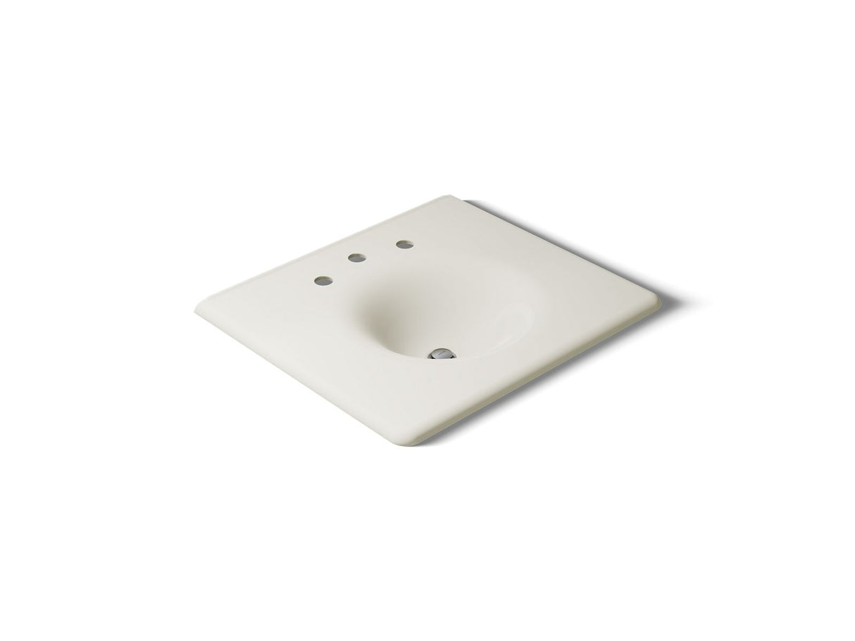 Iron/Impressions® 25" Enameled cast iron vanity top with integrated round sink