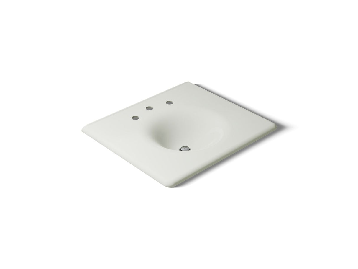 Iron/Impressions® 25" Enameled cast iron vanity top with integrated round sink