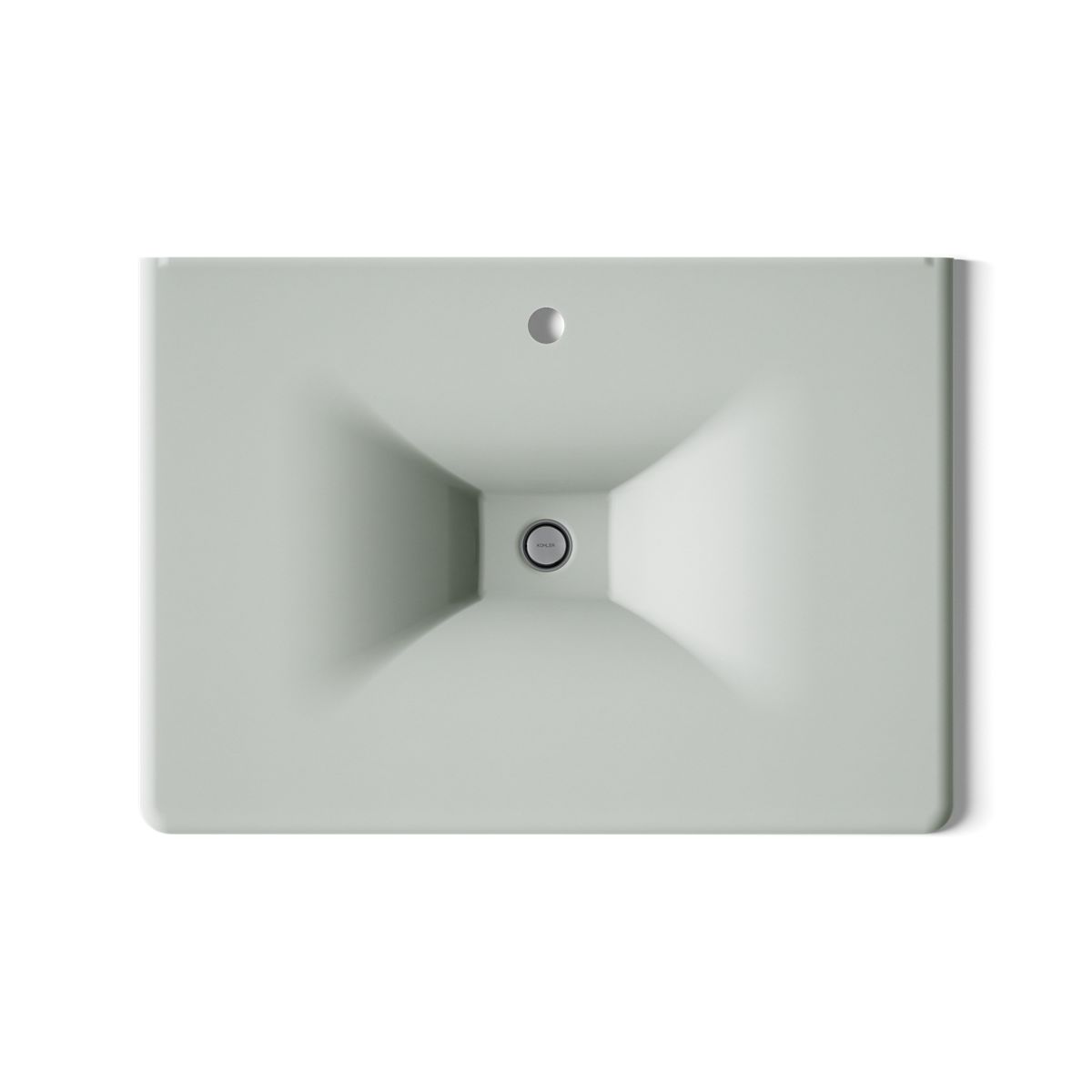 Iron/Impressions® 31" Enameled cast iron vanity top with integrated rectangular sink