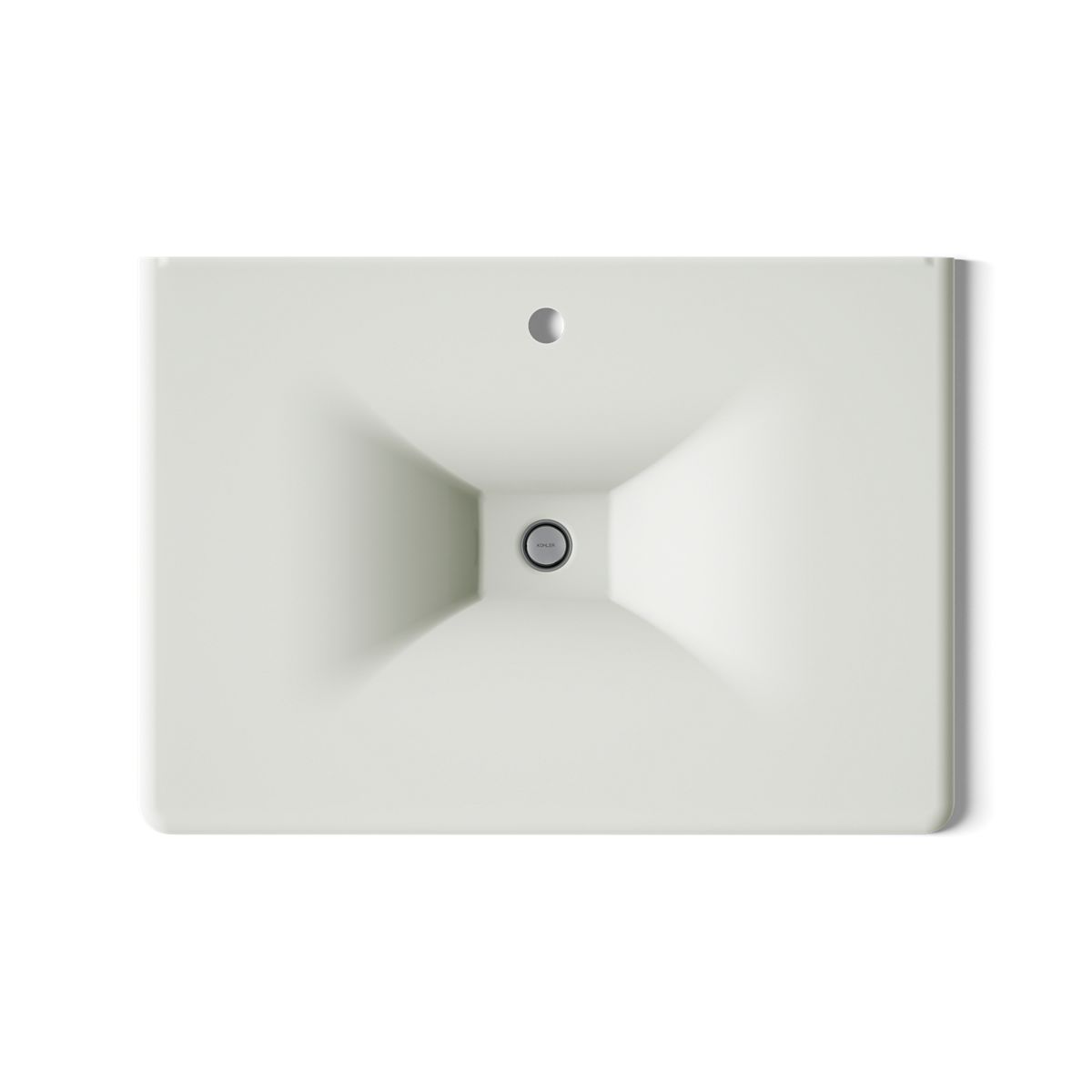 Iron/Impressions® 31" Enameled cast iron vanity top with integrated rectangular sink