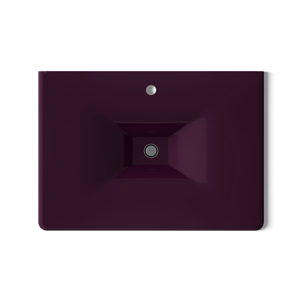 Iron/Impressions® 31" Enameled cast iron vanity top with integrated rectangular sink