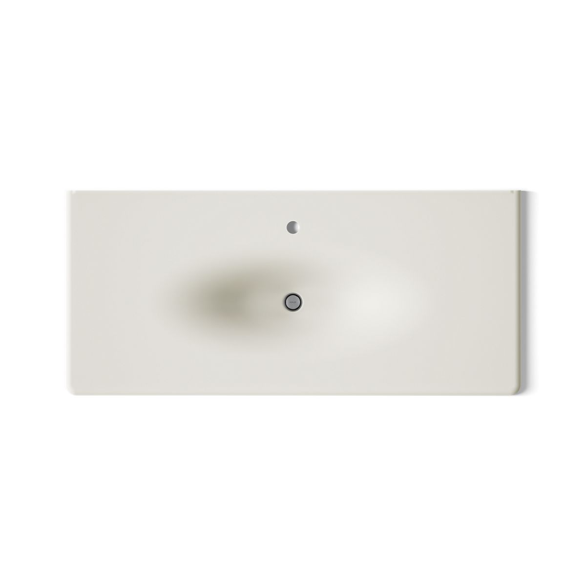 Iron/Impressions® 49" Enameled cast iron vanity top with integrated oval sink